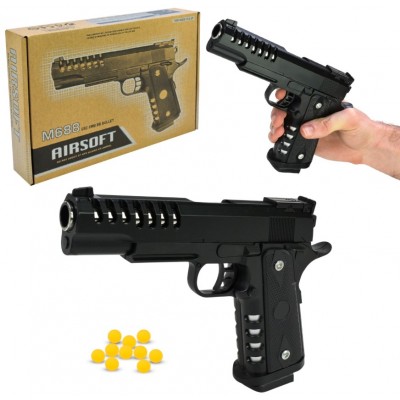 Пистолет мет. ст. M688  шарики, в короб. 26*18*4,5см, пакунок малюка