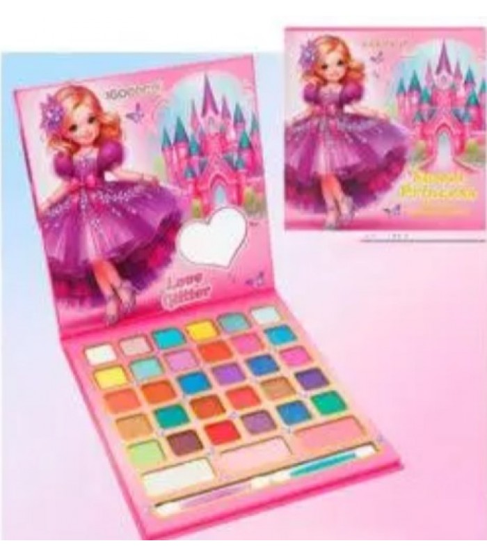 Косметика LK29695 палетка,тени,румяна,33шт/цвета,кисть,зеркало,в кор-ке17,5-19-1см, пакунок малюка