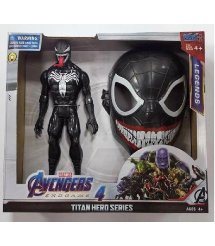 Игровой набор Avengers Venom (высота 28 см, подсветка, звуковые эффекты битвы, фразы на англ. маска на резинке) 7022-9