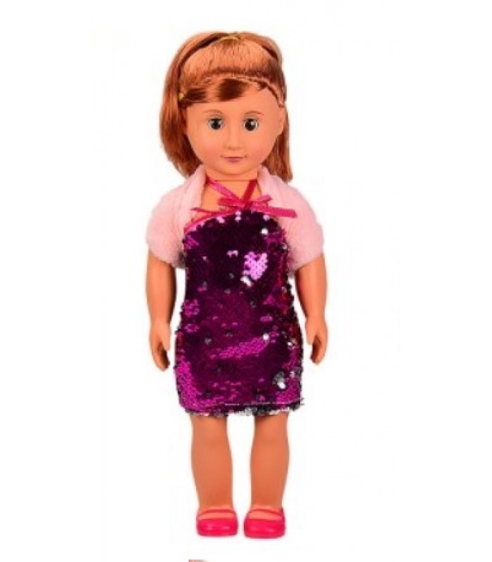 Кукла 42 см в платье с пайетками, 88022-A от 3 лет, Подарок для девочки, Кукла в ярком платье, Большая кукла