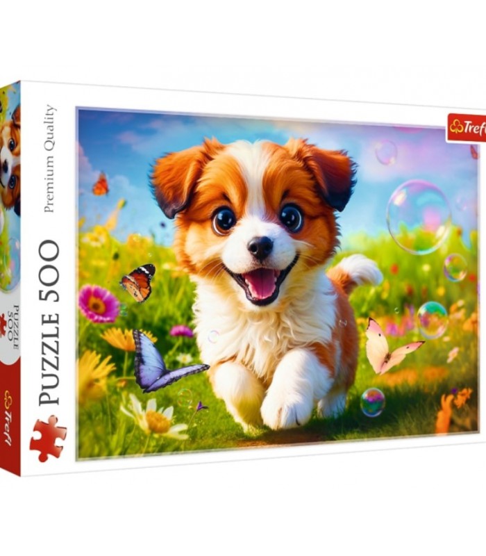 Пазл Trefl Счастливые щенки 500 элементов (37524), пакунок малюка