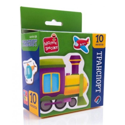 Игра развивающая Vladi Toys набор магнитов. "Транспорт" VT3106-35, пакунок малюка