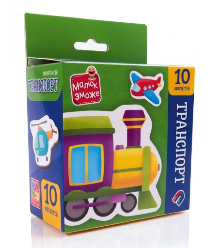 Игра развивающая Vladi Toys набор магнитов. "Транспорт" VT3106-35, пакунок малюка
