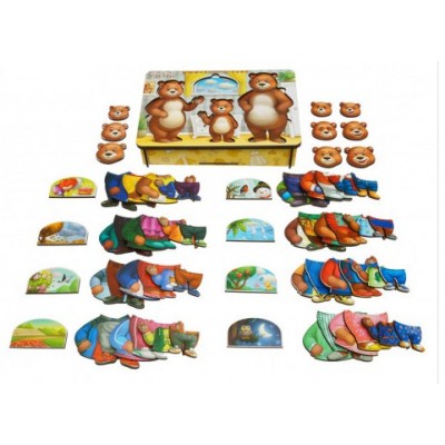 Игра "Одень мишек" ПСД192, пакунок малюка, для детей от 3 лет