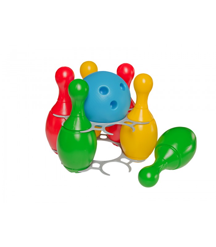 Боулинг детский пластиковый, ТехноК 2919, для детей от 1 года, Пакунок малюка