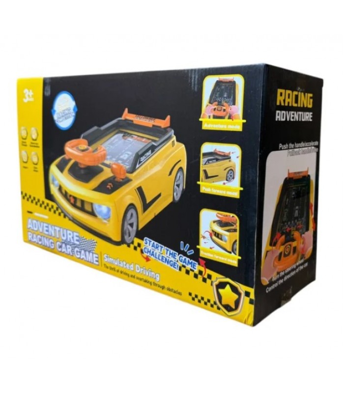 Игровой гоночный симулятор Adventure Racing Car 6606E Оранжевый, пакунок малюка