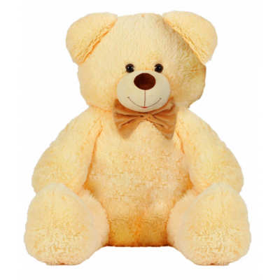 Мягкая игрушка "Мишка" цвет персиковый В65133 высота 1,3 м, пакунок малюка