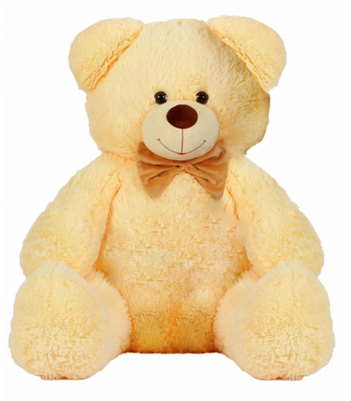 Мягкая игрушка "Мишка" цвет персиковый В65133 высота 1,3 м, пакунок малюка