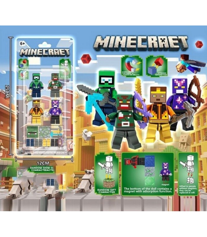 Набор героев 4021, 4 фигурки, магнитные элементы, в слюде, пакунок малюка