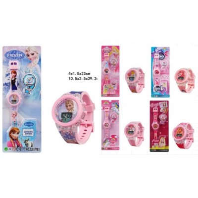 Часы C 73302, подсветка, герой, электронный циферблат, силиконовый регулируемый ремешок, пакунок малюка