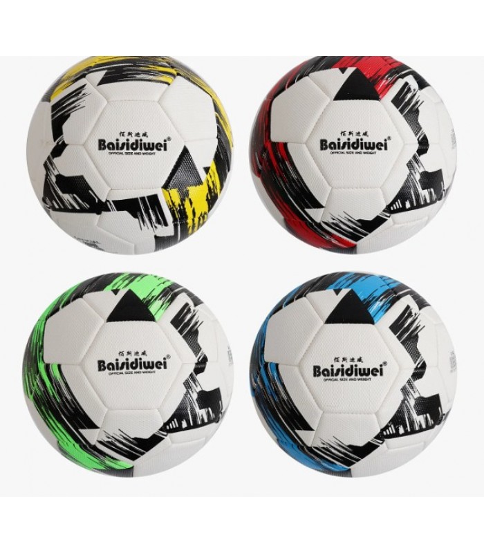 Мяч футбольный C 70462, 4 вида, вес 400-420 граммов, материал PU, баллон резиновый, размер №5, пакунок малюка
