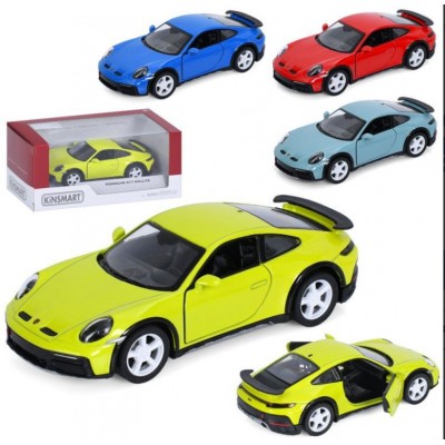 Машина KT5467W, металл, инерция, 1:36, 12см, открываются двери, резиновые колеса, 4 цвета, пакунок малюка