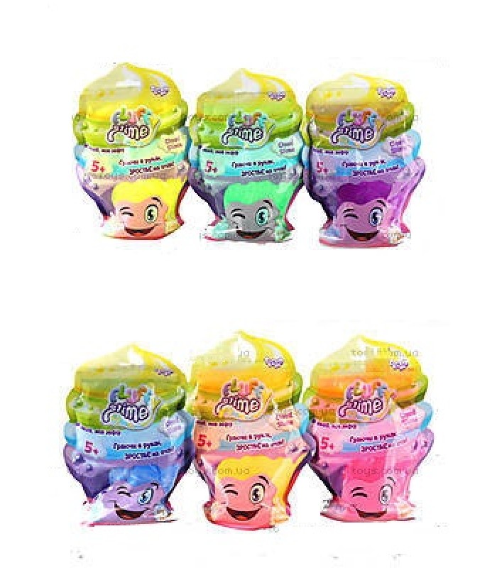 Игрушка антистресс Слайм лизун Fluffy Slime 500 г, в пакете, FLS-02-01, для детей от 5 лет, Пакунок малюка