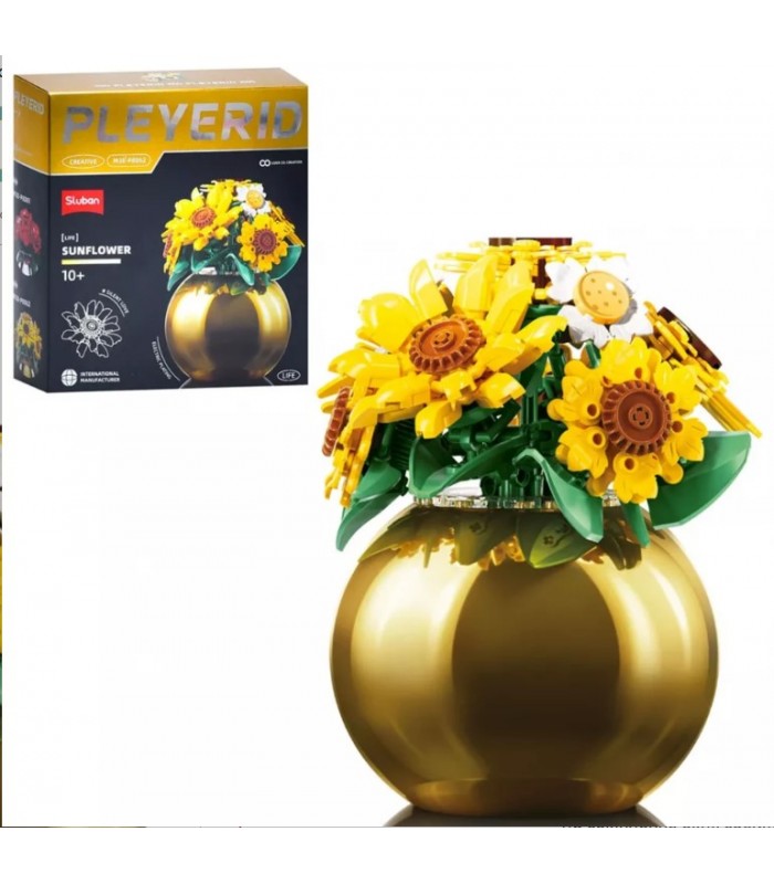 Конструктор Sluban Цветы в весе Подсолнечники 525 деталей (M38-P8062), пакунок малюка