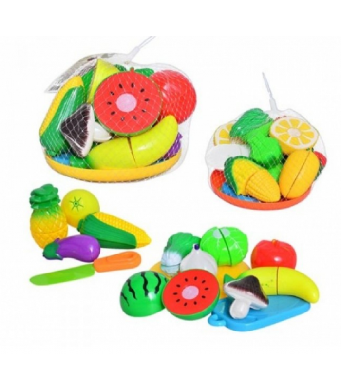 Набор пластиковых овощей на липучках, 2018B, для детей от 3 лет, Пакунок малюка