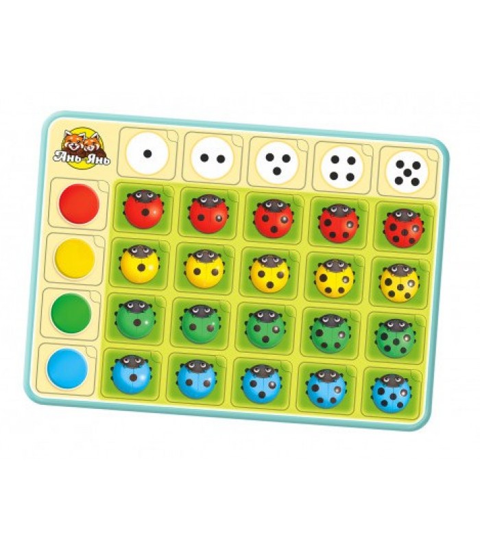 Пазл-сортер "Божьи коровки - цвет, счёт и направления" ПСФ063, пакунок малюка, для детей от 2 лет
