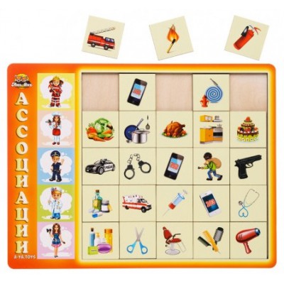 Сортер - ассоциации "Профессии" ПСД073, пакунок малюка, для детей от 2 лет