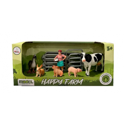 Ферма XTY-810 животного 4 шт., птица, фигурка, забор, кор., 31-13-10 см, пакунок малюка