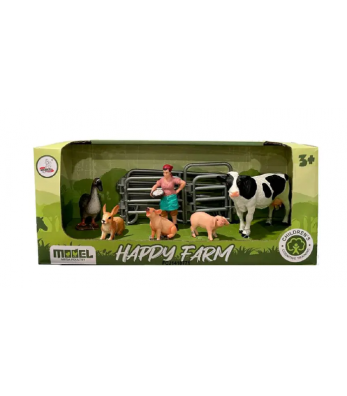 Ферма XTY-810 животного 4 шт., птица, фигурка, забор, кор., 31-13-10 см, пакунок малюка