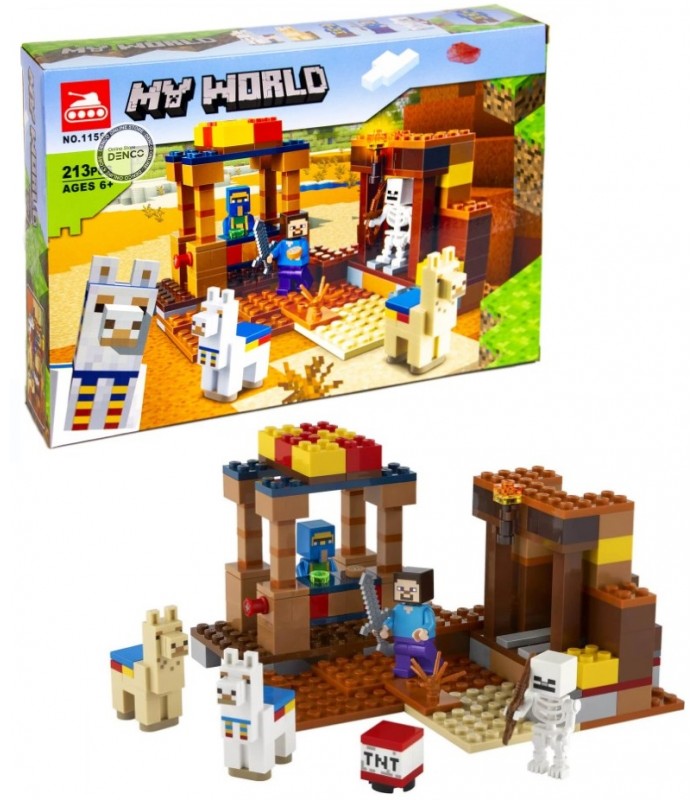 Конструктор Майнкрафт Торговый пост,  213 деталей, 11583, для детей от 6 лет, Пакунок малюка