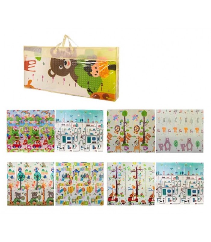 Термоковрик детский двусторонний 180х200 см, в сумке, D-30122/33180, для детей от 6 месяцев, Пакунок малюка