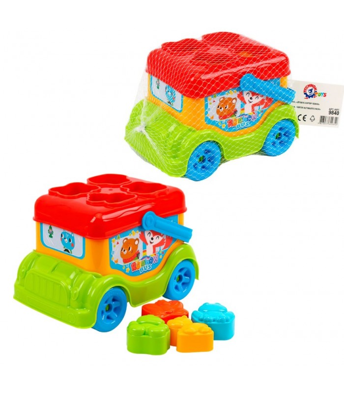 Бус-сортер 9840 "Технок Игрушки", сортировщик, пакунок малюка