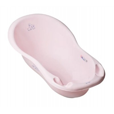 Ванночка детская Зайчики со сливом для купания малышей, цвет в ассортименте, 102 см, KR-005, для детей от рождения