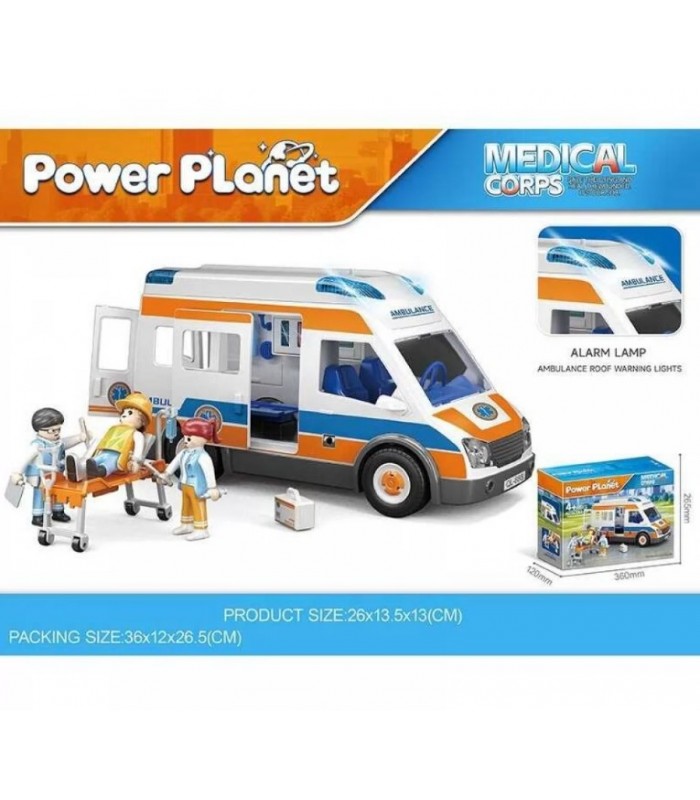 Игровой набор с машинкой "Скорая помощь" QL 888-30, пакунок малюка