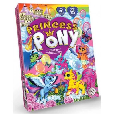 Настольная игра-ходилка Princess Pony, DTG96, для детей от 3 лет, Пакунок малюка