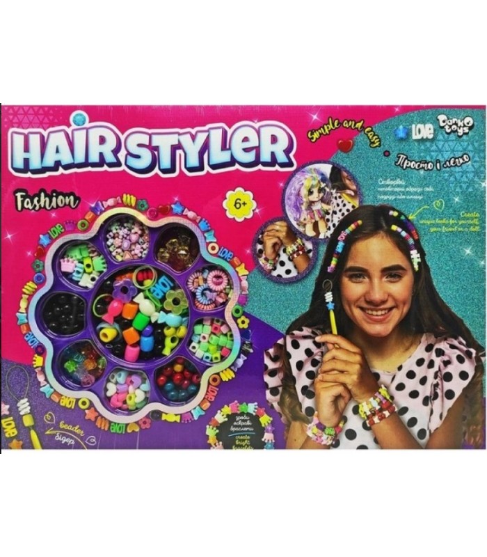 Креативное творчество Hair Styler. Fashion средний набор, KMHS-01-04, пакунок малюка