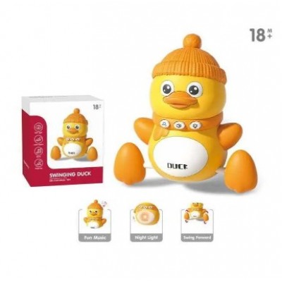 Утенок музыкальный YL 503, ходит, мелодии, подсветка, режимы громкости, в коробке, пакунок малюка