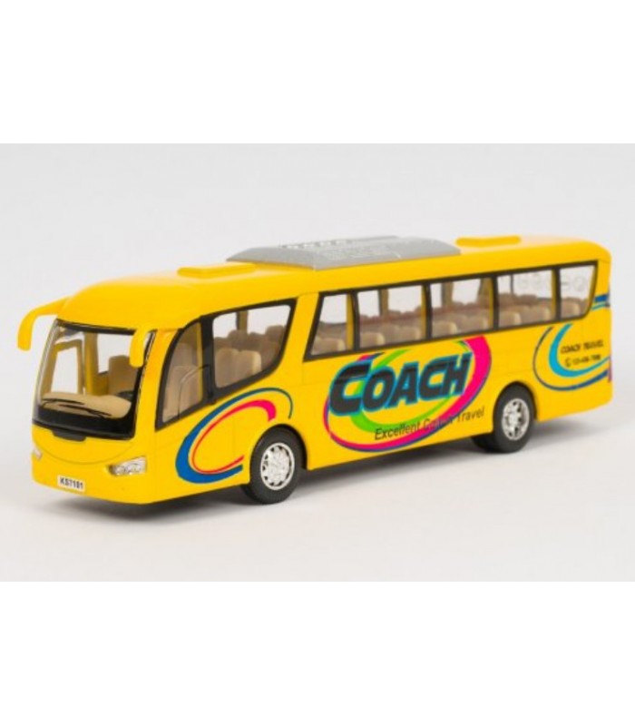 Автобус игрушечный металлический, KS7101W, для детей от 3 лет, Пакунок малюка