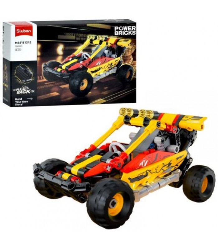 Конструктор SLUBAN M38-B1342 (24шт) авто серия, машина, 186дет, в кор-ке, 30-19-6,5см, пакунок малюка