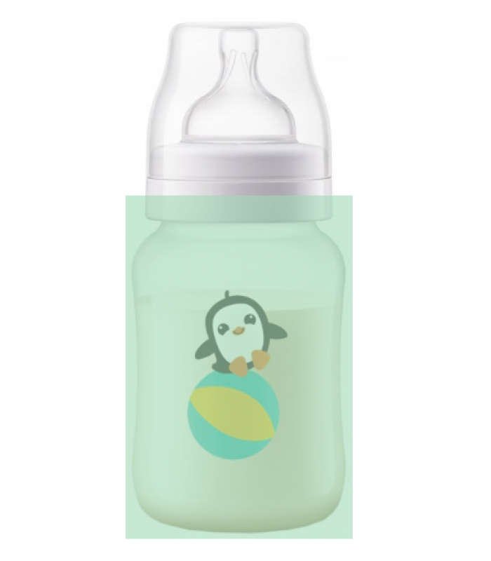Бутылочка для кормления Philips Avent Anti-colic с декором пингвина 260 мл (SCF821/13)