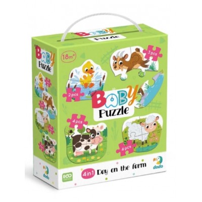 Детский пазл 4 в 1 "Baby puzzle. День на ферме" 300687 набор 4 в 1