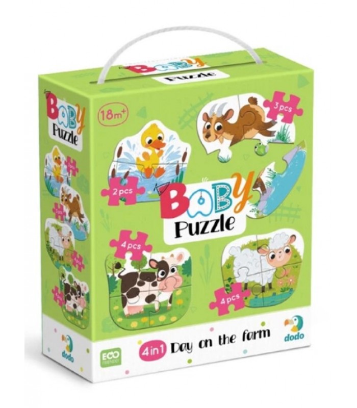 Детский пазл 4 в 1 "Baby puzzle. День на ферме" 300687 набор 4 в 1