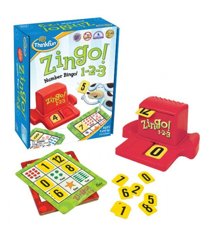 Игра Зинго 1-2-3 | ThinkFun Zingo 1-2-3