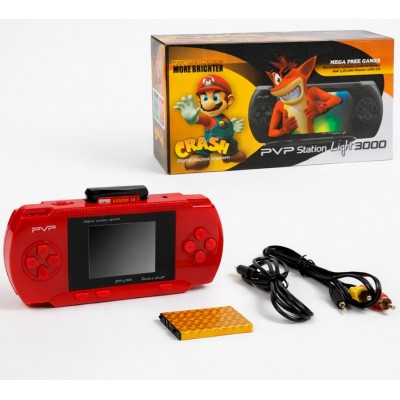 Игровая консоль C 77264, аккумулятор 3,7V, USB, AV-кабель, 2,7-дюймовый цветной экран, большая подборка игр, пакунок малюка