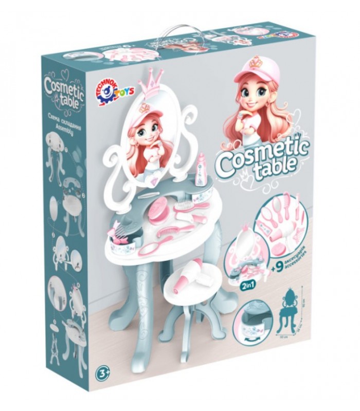  Косметический стол Технок арт. 1638 с табуреткой, пакунок малюка