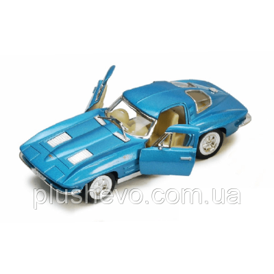Машинка Corvette Sting Ray 1963 металлическая, КТ5358W