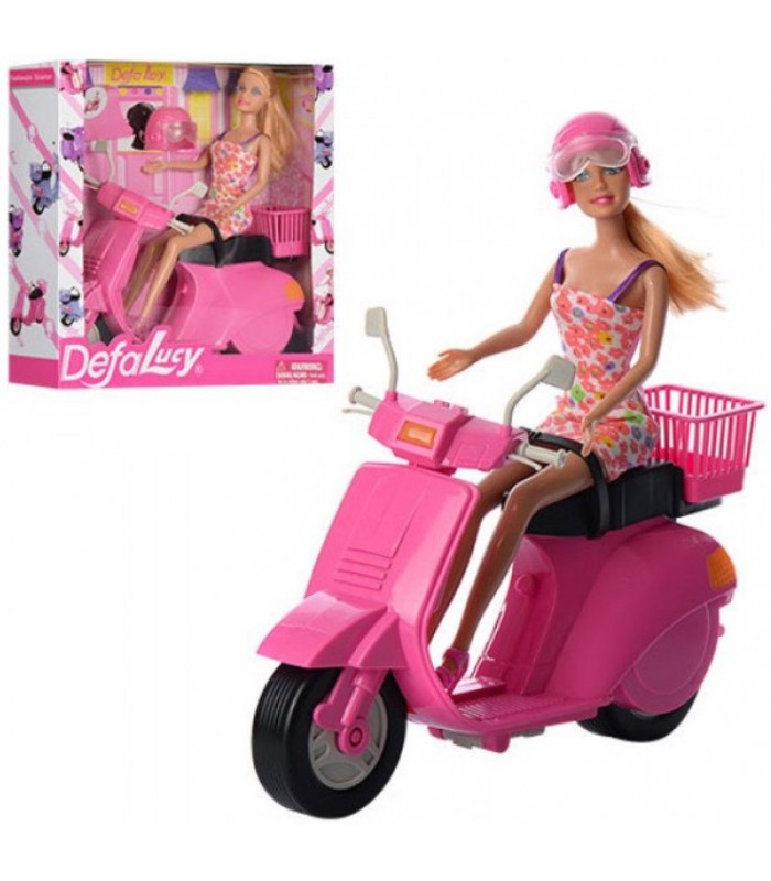 Кукла 28 см со скутером, Defa 8246, для детей от 3 лет, Пакунок малюка