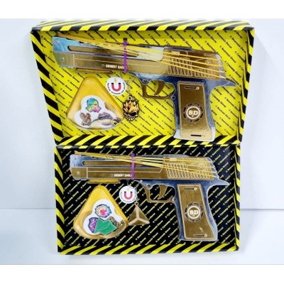 Резинкострел сборная модель "DESERT EAGLE" GOLD BOX DE-G-B для детей от 3 лет, пакунок малюка