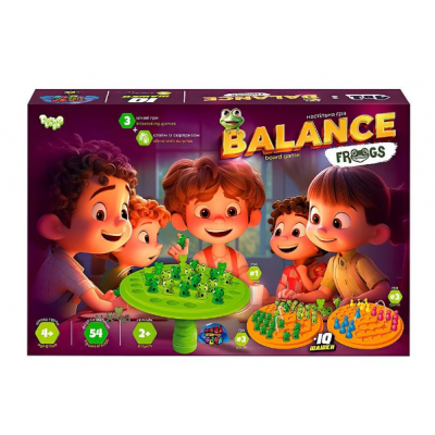 Развивающая настольная игра "Balance Frogs" большая BalF-01 "Danko Toys", пакунок малюка