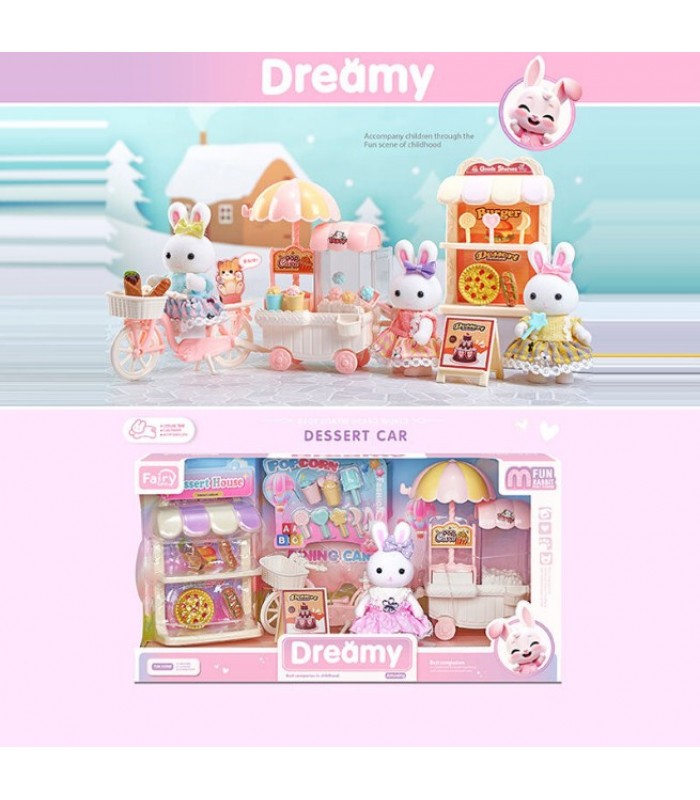 Магазин 6 693 A, флоксовая фигурка, высота: 9 см, тачка, велосипед, стеллажи, муляжи пищи, пакунок малюка