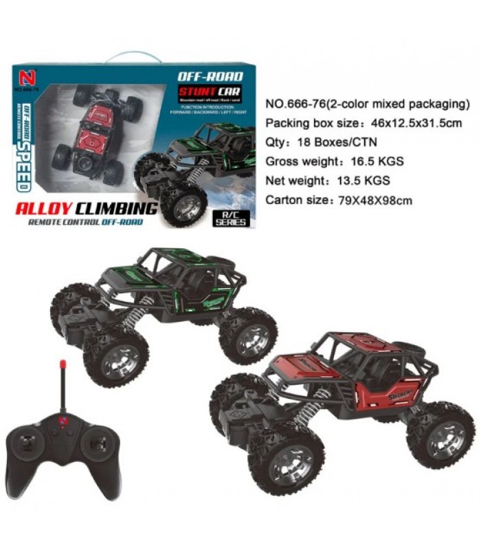 Машинка внедорожник (со скалолазания) на пульте управления 666-76, пакунок малюка