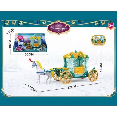 Карета SS 123 A, размер 32х11х15 см, в коробке, пакунок малюка