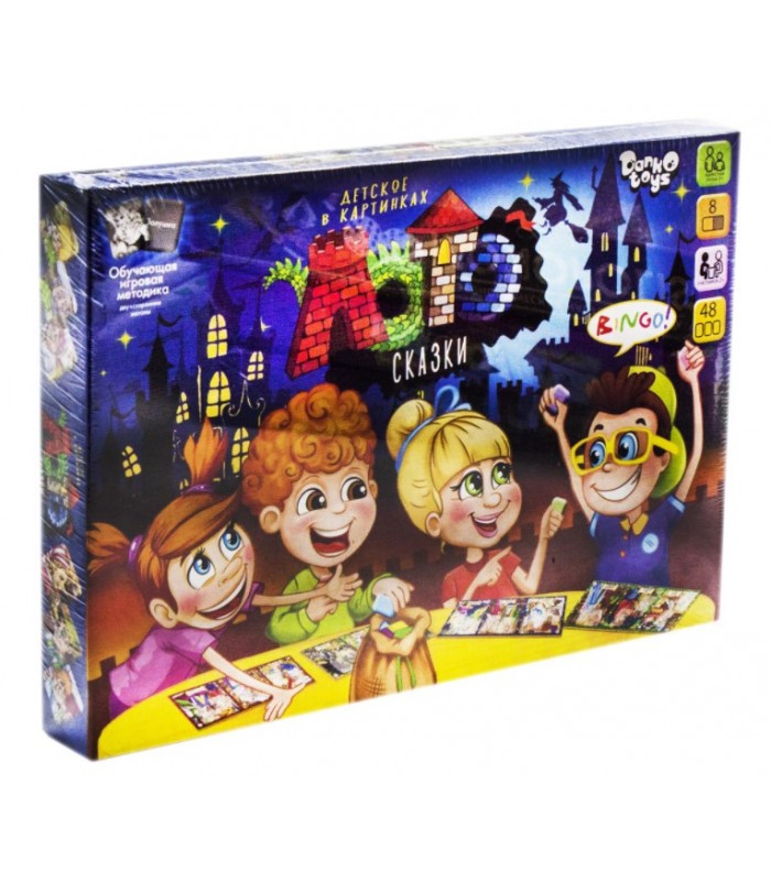 Настольная игра Лото детское в картинках: Сказки, LTD-Skz-01