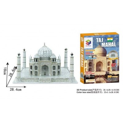 Пазлы 3D G 168-3, "Тадж-Махал", 87 элементов, высота 18 см, пакунок малюка