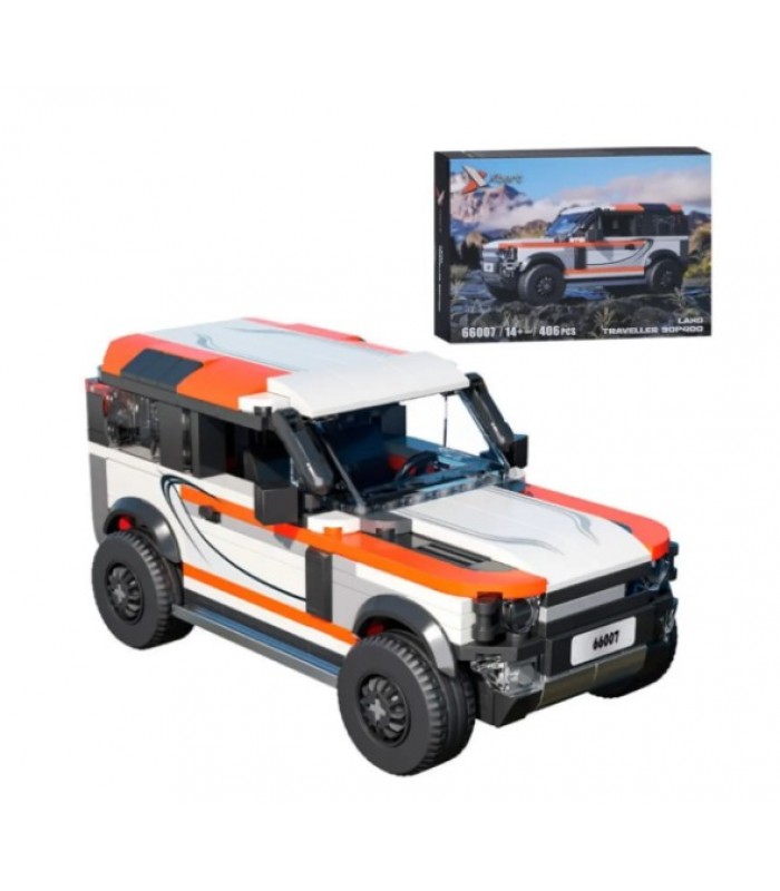 Конструктор 66007 авто серия, джип, 15,8см, 406дет, 28-20-5см, пакунок малюка