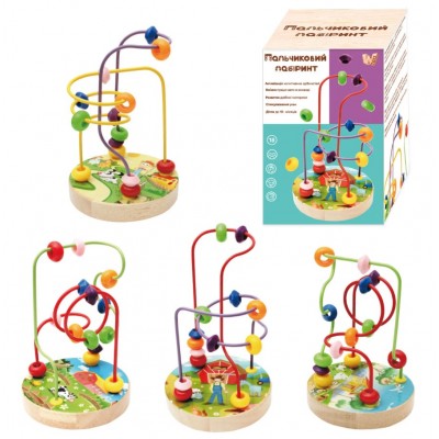 Пальчиковый лабиринт 37800, "WToys", деревянный, в коробке, пакунок малюка